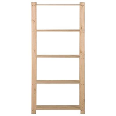 VidaXL Opbergrek 5-laags 80x28,5x170 cm massief grenenhout VidaXL Opbergrek 5-laags 80x28,5x170 cm massief grenenhout