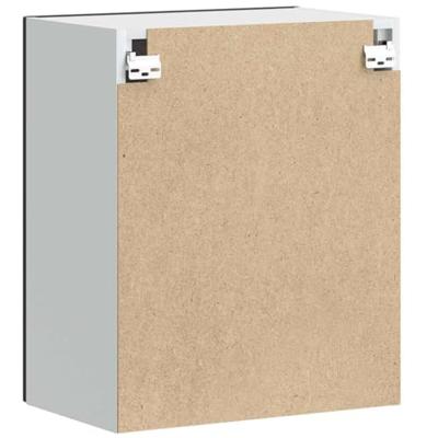 Keukenwandkast Porto bewerkt hout zwart Keukenwandkast Porto bewerkt hout zwart