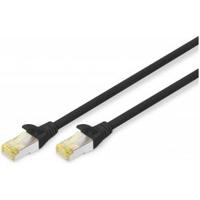 Digitus DK-1644-A-050/BL RJ45 Netwerkkabel, patchkabel CAT 6A S/FTP 5.00 m Zwart Halogeenvrij, Verdraaide paren, Snagless, Vlambestendig 1 stuk(s) - thumbnail