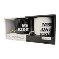 Porseleinen mokken Mr Right & Mrs Always Right - thumbnail