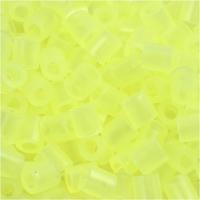 NABBI Strijkkralen, afm 5x5 mm, gatgrootte 2,5 mm, medium, neon geel (32223), 6000 stuk/ 1 doos - thumbnail