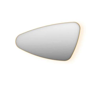 Spiegel Organisch INK SP23 100x60 cm Met Verlichting en Spiegelverwarming Links Mat Goud