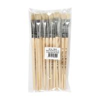 Creativ Company Houten kwasten - nr. 12, korte steel, 12st. - thumbnail