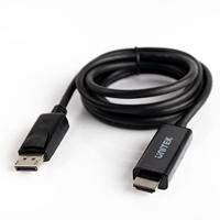 UNITEK Y-5118CA video kabel adapter 1,8 m HDMI Type A (Standaard) DisplayPort Zwart - thumbnail