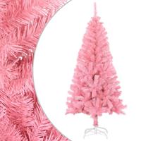Kunstkerstboom met standaard 150 cm PVC roze - thumbnail