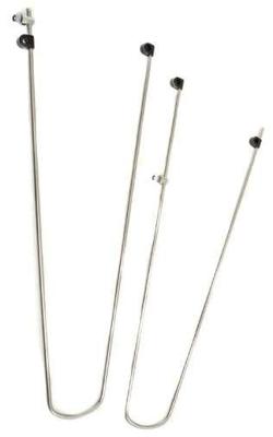 spatbordenstangset 28 inch 55 mm. met bevestiging