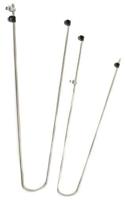 spatbordenstangset 28 inch 55 mm. met bevestiging - thumbnail