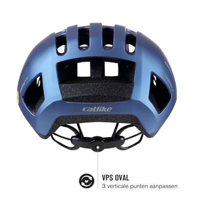 Buzaglo Catlike urban helm kompact&apos;o ii maat l metallic mat blauw