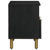 Tv-meubel 70x33x46 cm bewerkt hout zwart - thumbnail