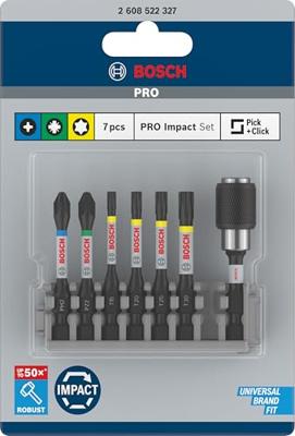 Bosch Accessoires Schroefbit Impact Control 50 mm PH2 / PZ2 / T15 / T20 / T25 / T30 7x - 2608522327 Bosch Accessoires Schroefbit Impact Control 50 mm PH2 / PZ2 / T15 / T20 / T25 / T30 7x - 2608522327