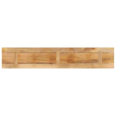 Tafelblad rechthoekig 140x40x2,5 cm massief ruw mangohout