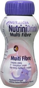 NutriniDrink Multi Fibre Aardbeiensmaak Flesje 200ml