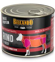 Belcando Single Protein blikje, 6 x 200 g runder, gevarieerd natvoer voor honden, monoproteïne natvoer - thumbnail