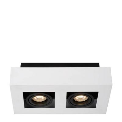 Lucide XIRAX - Plafondspot - LED Dim to warm - GU10 - 2x5W 2200K/3000K - Wit