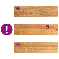 Vensterbanken 2 st 80x20x2 cm massief eikenhout lichtbruin - thumbnail