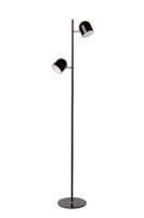 Lucide SKANSKA - Vloerlamp - LED 3 StepDim - 2x5W 3000K - Zwart - thumbnail