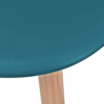 Eetkamerstoelen 4 st kunststof turquoise Eetkamerstoelen 4 st kunststof turquoise