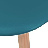Eetkamerstoelen 4 st kunststof turquoise - thumbnail