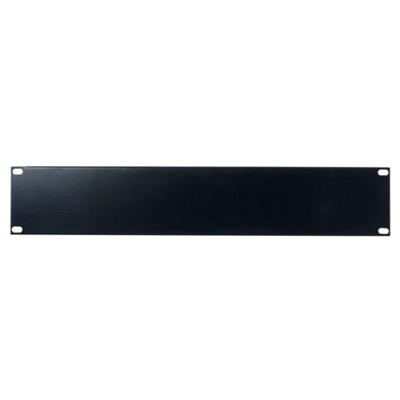 DAP 19 inch blindplaat 2 HE U-vorm zwart