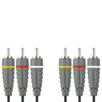 Bandridge Composiet Videokabel 3x RCA Male naar 3x RCA Male 10 m Blauw | 1 stuks - BVL5310 BVL5310 - thumbnail
