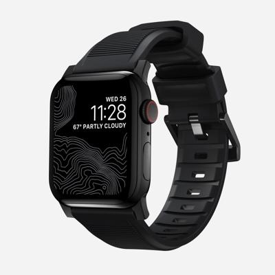 Nomad Rugged band / black hardware (45-49mm) - Black Nomad Rugged band / black hardware (45-49mm) - Black