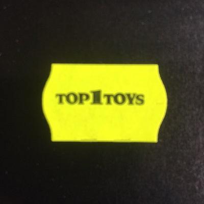 Etiket 2616 T1T fl.geel/zwart afneembaar