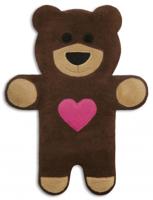 Leschi Verwarmingskussen Teddy hart - chocolade - thumbnail