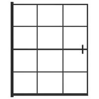 VidaXL Douchewand 116x140 cm esg zwart - thumbnail