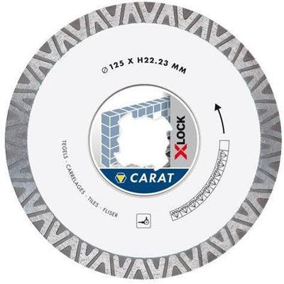 Carat diamantzaag slijpschijf x-lock tegels ø125x22,23 mm - ctxlock125 Carat diamantzaag slijpschijf x-lock tegels ø125x22,23 mm - ctxlock125