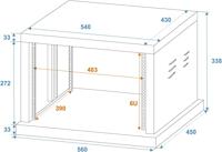Omnitronic SR-19 19 inch rack 6 HE Staal - thumbnail