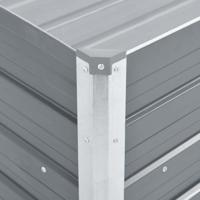 Plantenbak verhoogd 100x40x45 cm gegalvaniseerd staal grijs - thumbnail