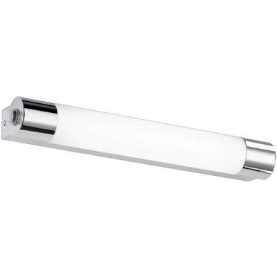 LED Wandlamp - Trion Kalian - 6W - Warm Wit 3000K - Rechthoek - Mat Chroom - Aluminium - OSRAM LEDs
