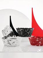 Alessi Barket Schaal zwart RVS 21 cm - thumbnail