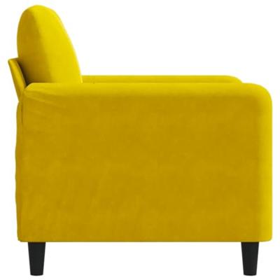 Fauteuil 60 cm fluweel geel Fauteuil 60 cm fluweel geel