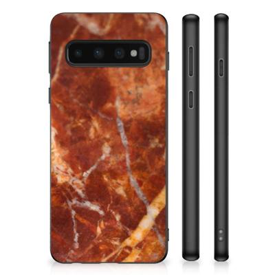 Samsung Galaxy S10 Gripcase Marmer Bruin Samsung Galaxy S10 Gripcase Marmer Bruin