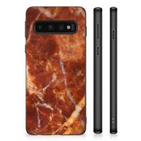 Samsung Galaxy S10 Gripcase Marmer Bruin - thumbnail