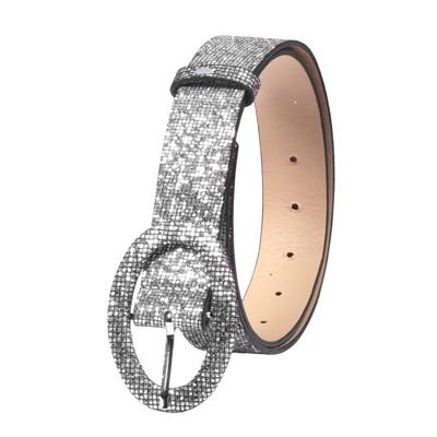 Riem glitter zilver
