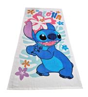 Stitch strandlaken flowers 70 x 140 cm Katoen - thumbnail