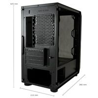 LC Power Gaming 712MB Micro-tower PC-behuizing Zwart - thumbnail