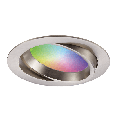 Luna - Smart LED inbouwspot - IP44 waterdicht - Kantelbaar - 12 Watt 1050 Lumen - Wifi + Bluetooth - RGBWW - Google Home, Amazon Alexa en Siri - RVS - Badkamer, binnen en buiten Luna - Smart LED inbouwspot - IP44 waterdicht - Kantelbaar - 12 Watt 1050 Lumen - Wifi + Bluetooth - RGBWW - Google Home, Amazon Alexa en Siri - RVS - Badkamer, binnen en buiten