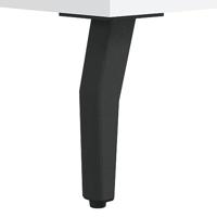 Dressoir 100x36x60 cm bewerkt hout wit - thumbnail