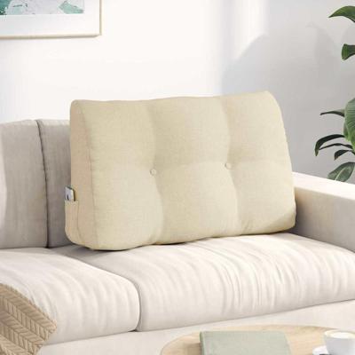 VidaXL Rugkussen crème 80 x 24 x 50 cm stof