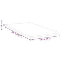 VidaXL Matrastopper wit 100 x 200 cm jacquard stof - thumbnail
