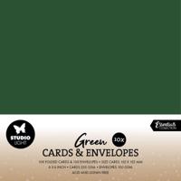Studio Light • consumables cards & envelopes christmas green - thumbnail