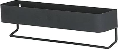 Wandrek met handdoekrek Sealskin Brix 35 cm Zwart