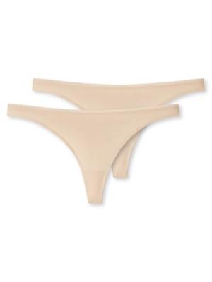 2-Pack strings dames 95/5 - Biologisch katoenen dames strings - Multipack