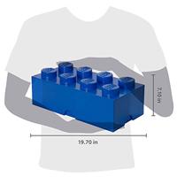 LEGO Brick 8 opbergbox - blauw - thumbnail