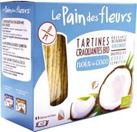 Krokante bio crackers met kokos bio 150 Gram - thumbnail