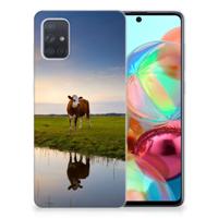 Samsung Galaxy A71 | TPU Hoesje | Koe - thumbnail