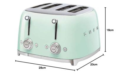 Smeg TSF03PGEU Broodrooster Groen